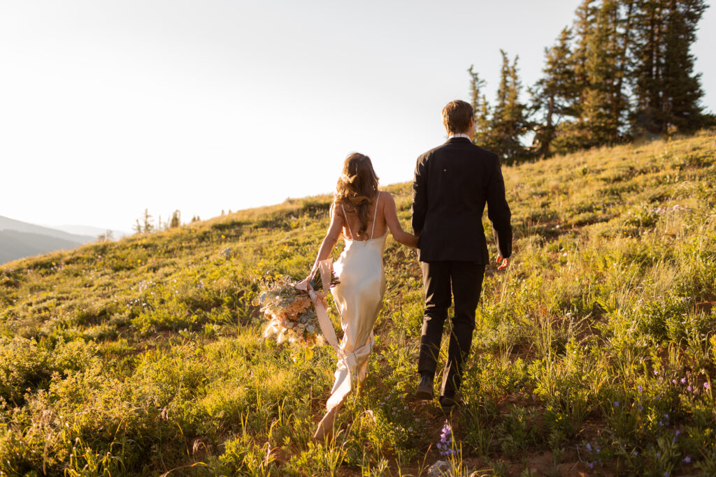 just married couples photographer in aspen colorado