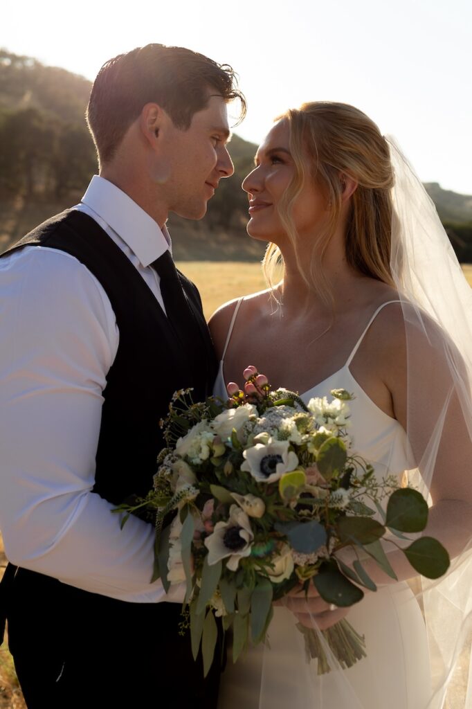 California wedding photographer captures first look between bride and groom