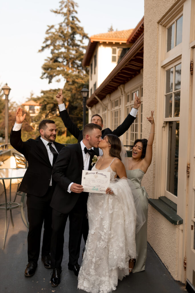 documentary wedding photographer at columbia gorge hotel and spa